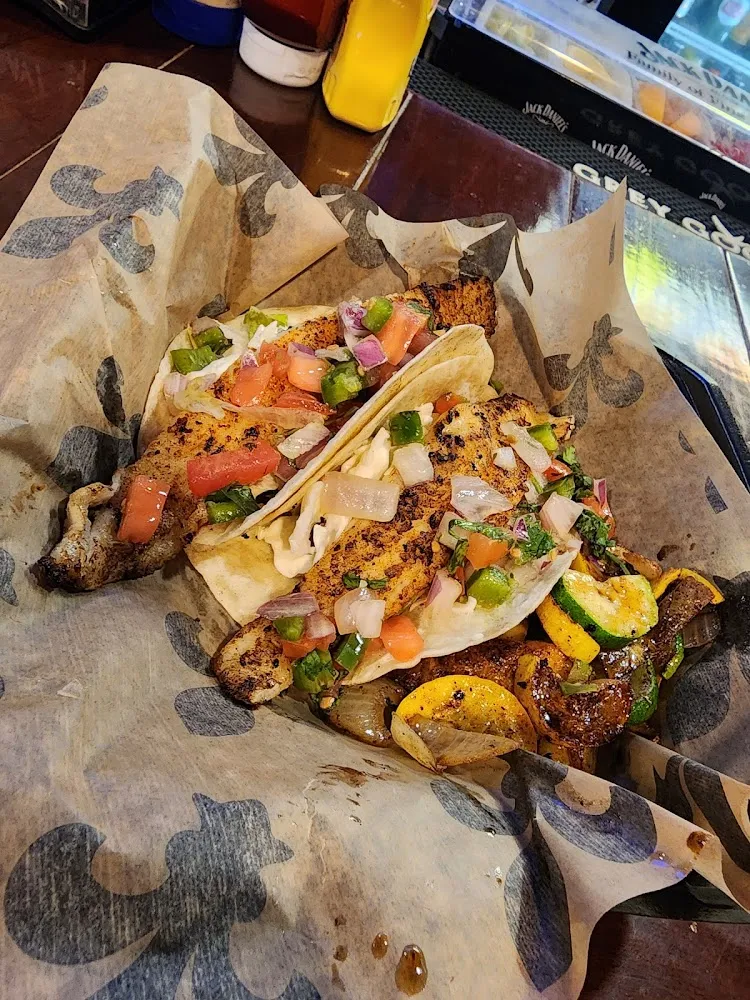 Grilled Catfish Tacos with Grilled Veggies