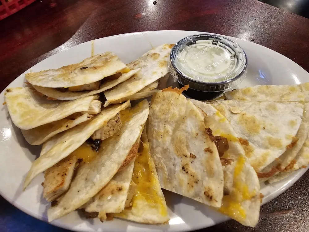 Grilled Chicken Quesadillas with Grilled Onions