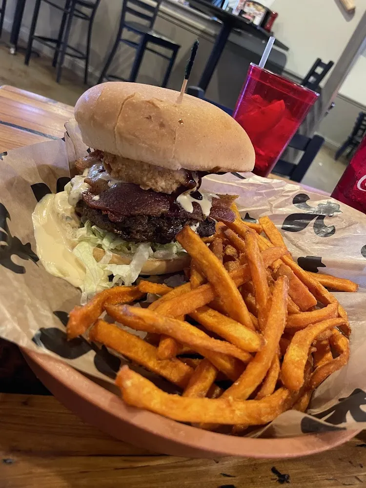 Southwest Burger and Fries